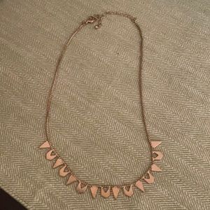 Gold statement / bib necklace